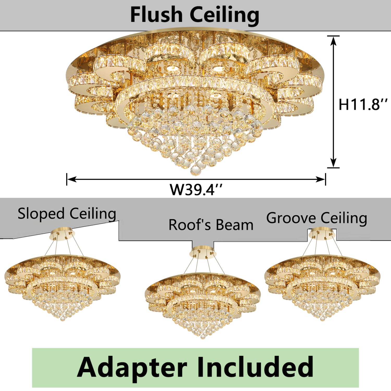 ★AIchaaanshop★ HAIXIANG Modern Chandelier Living Room Light Glam Chandeliers